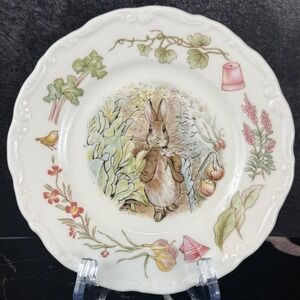 Vintage 1986 Royal Albert Teatime Collection Benjamin Bunny Bread Butter Plate